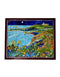 Blue Pottery 20 Tiles Wall Pannel With wooden Frame Hand Painted